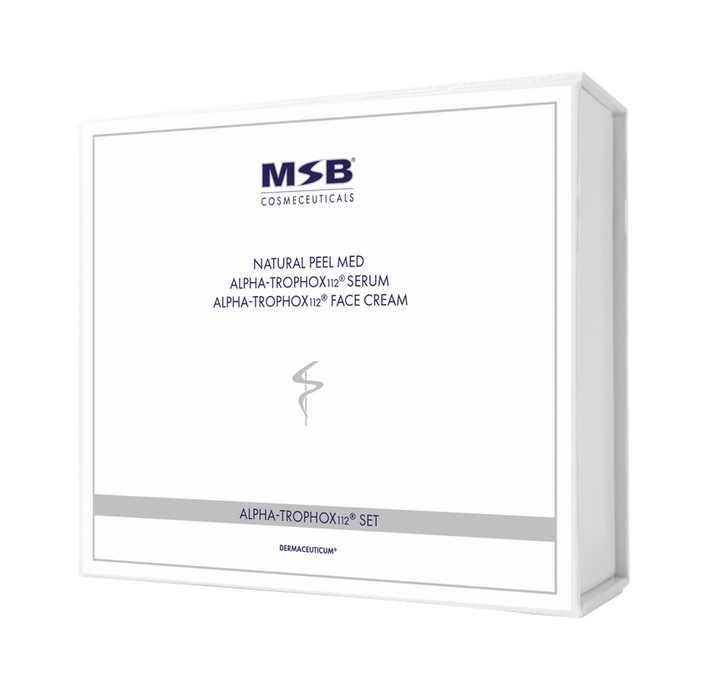 MSB ALPHA-TROPHOX112® Set: Natural Peel Med I ALPHA-TROPHOX112® Serum and ALPHA-TROPHOX112® Face Cream