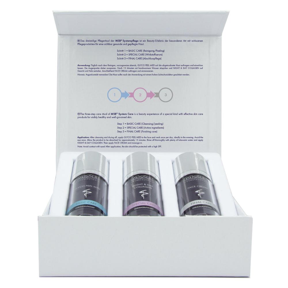 MSB Basic Line Set 2 - Glyco Peel med | Night &amp; Day Collagen and Face Cream
