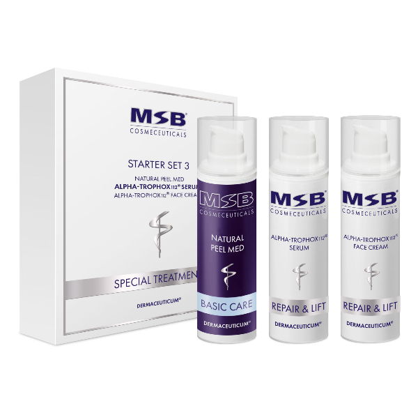 MSB Starter Set 3 - Natural Peel med | ALPHA-TROPHOX112® Serum und Fac ...
